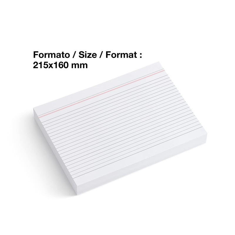 Miquelrius Index Cards 100 Note Cards Horizontal Ruled Flashcards Size