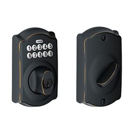 Schlage Aged Bronze Steel Electronic Deadbolt