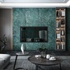 Boobest 15.74"x118" Green Marble Wallpaper Peel and Stick Glossy Marble