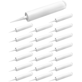 QWORK Empty Caulk Tube, 20 Pack 10 oz. Empty Plastic Caulking Cartridge