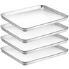 CEKEE Stainless Steel Baking Sheet Set of 4, Large Baking