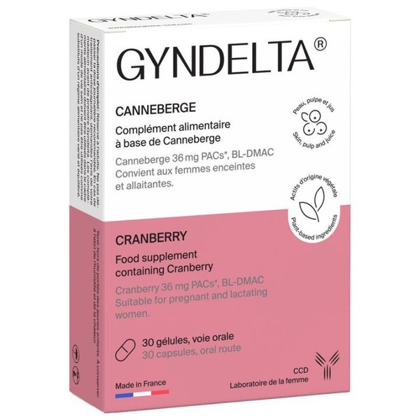 CCD Gyndelta Canneberge, 30 capsules
