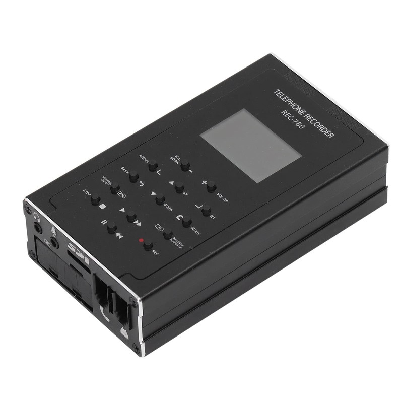 Telephone Recorder, Built-in 32GB Storage, Mini Automatic Telephone Recording Device,