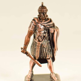 Die Cast Bronze Metal Roman Gladiator Sharpener - Roman Soldier Figurine - Replica Ancient Warrior Ornament Miniature