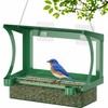 HOSUN 2-in-1 Bird Feeder for Windows and Hanging,Adhesive Hook Mount