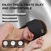 LC-dolida Sleep Mask with Bluetooth Headphones, Soft Ice Silk Sleep