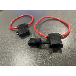 Amp 2 Pck 10 Gauge In-line ATC Fuse Holder + 20 AMP Fuse With Cover Car Truck