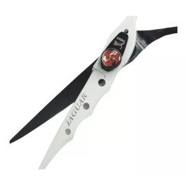 Jaguar Tijera Profesional De Corte Blanco Y Negro 6pLG