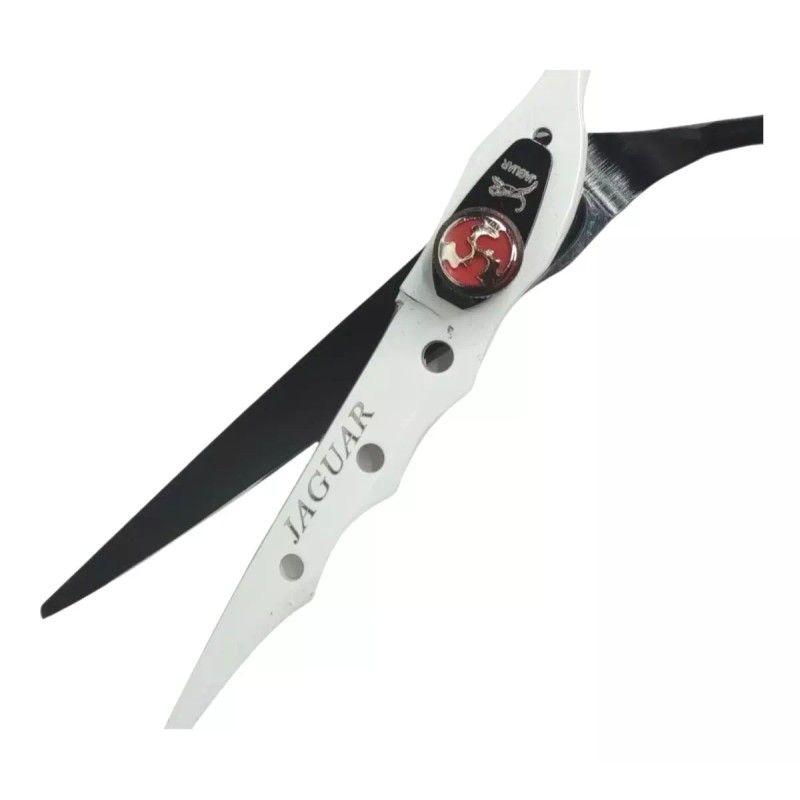 Jaguar Tijera Profesional De Corte Blanco Y Negro 6pLG