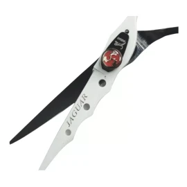 Jaguar Tijera Profesional De Corte Blanco Y Negro 6pLG