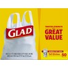 Glad Tall Kitchen Handle-Tie Trash Bags - 13 Gallon White,