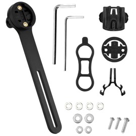 LongZYU Integrated Bicycle Computer Mount for Garmin Edge 1030 1040 500 520 530 540 800 810 830 840 510 200 130 Plus Bryton Rider Cateye Go-Pro Action Cameras Bicycle Mount GPS Holder