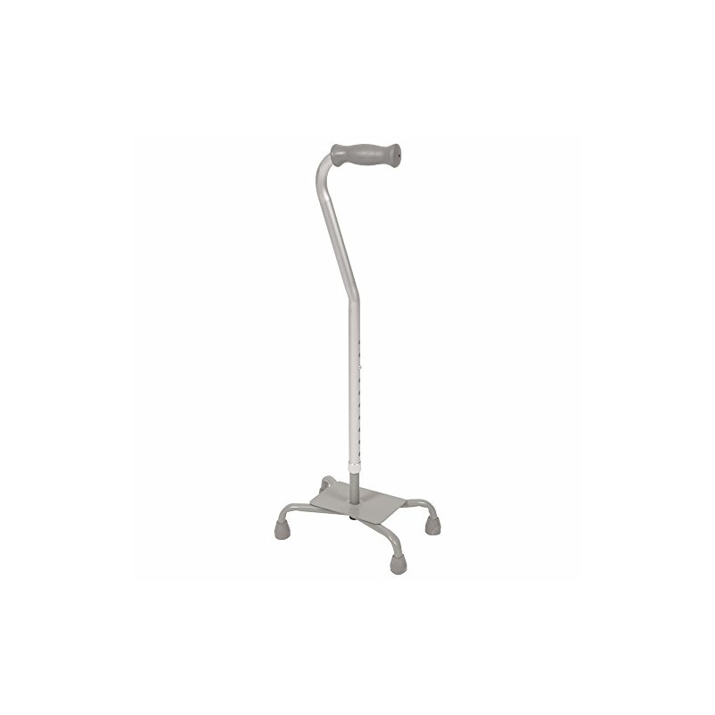 PCP Quad Cane, Adjustable Height, Sturdy Base, Large Base