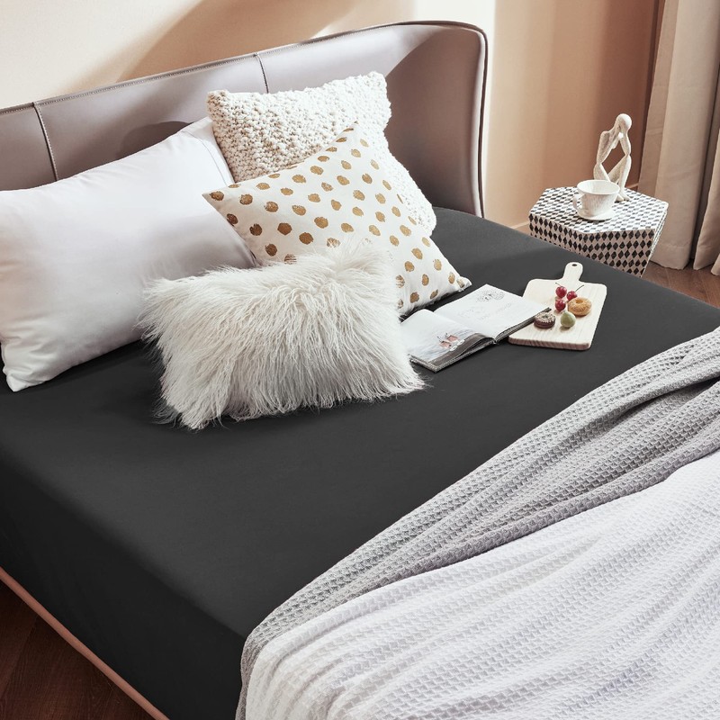 Bedsure King Size Fitted Sheets - Bed Sheets Extra Deep