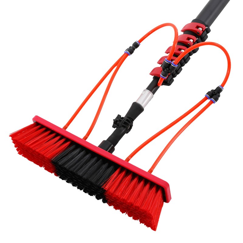 FTUREPAC 23.62FT Water Fed Pole Kit Solar Panel Cleaning Brush,