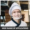 20pcs Transparent Plastic Chef Mask, Anti-fog Nose Mouth Cover, Food