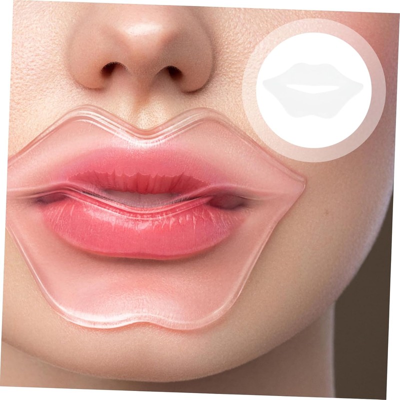Mascarilla Labial 25 Piezas de Fibra Vegetal, Hidratante y Exfoliante