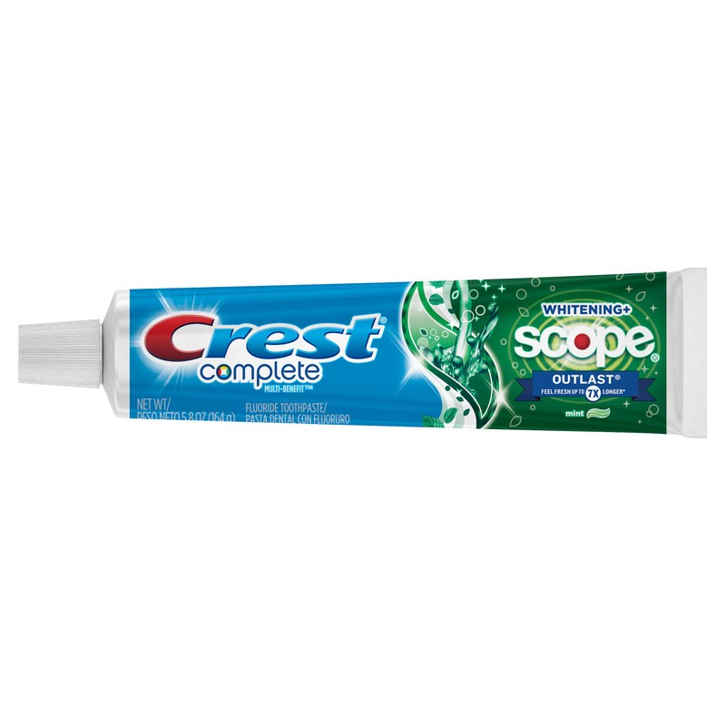 Crest Full Multi Benefit Scope Outlast Whitening Toothpaste Mint 5.8