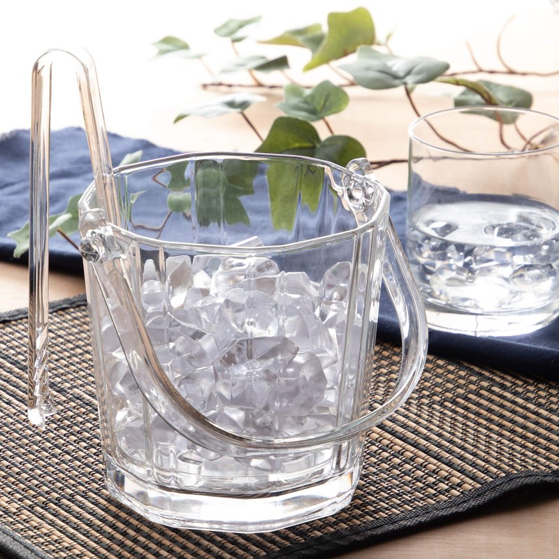 Toyo Sasaki Glass Ice Bucket Rabin J-55176 Made in Japan