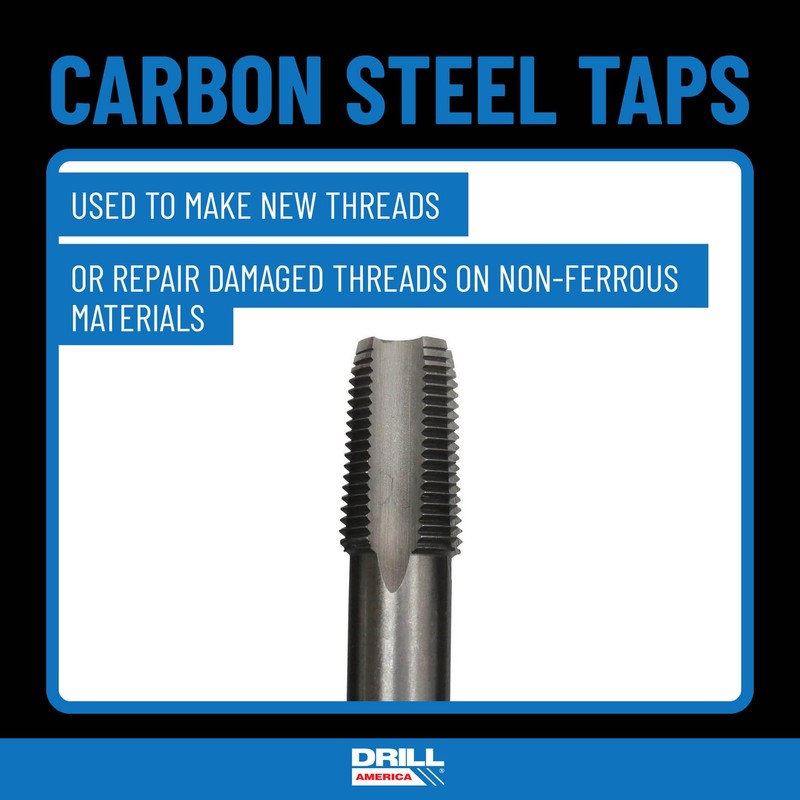 Drill America 2"-11-1/2" NPT Pipe Tap , Carbon Steel, DWTPT