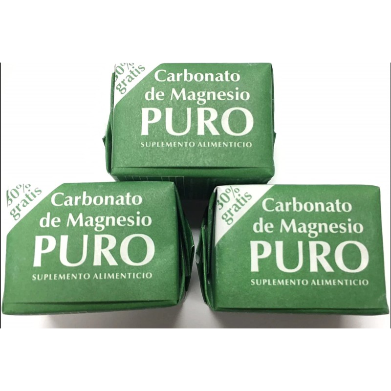 3 Cubes Carbonato de Magnesio Coqui 3 BLOCKS Magnesium Carbonate