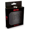 AC/DC HFAC01 Hip Flask, Steel, Black, 9.5 x 2 x