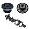 Black 1.00" & 2" Stud Pro Stainless Mini Push Button