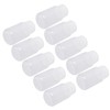10Pcs Reagent Bottle Plastic Wide Mouth Lab Liquid Sample Seal