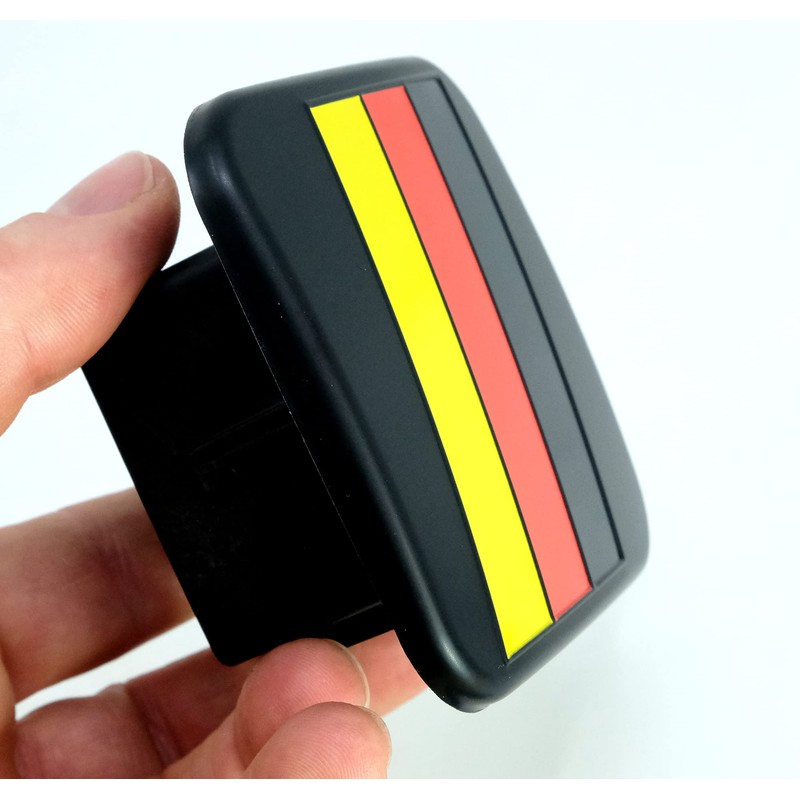 German Flag Trailer Hitch Cover Tube Plug Insert Fits 2"