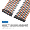 sourcing map IDC Rainbow Wire Flat Ribbon Cable 2.54mm Pitch