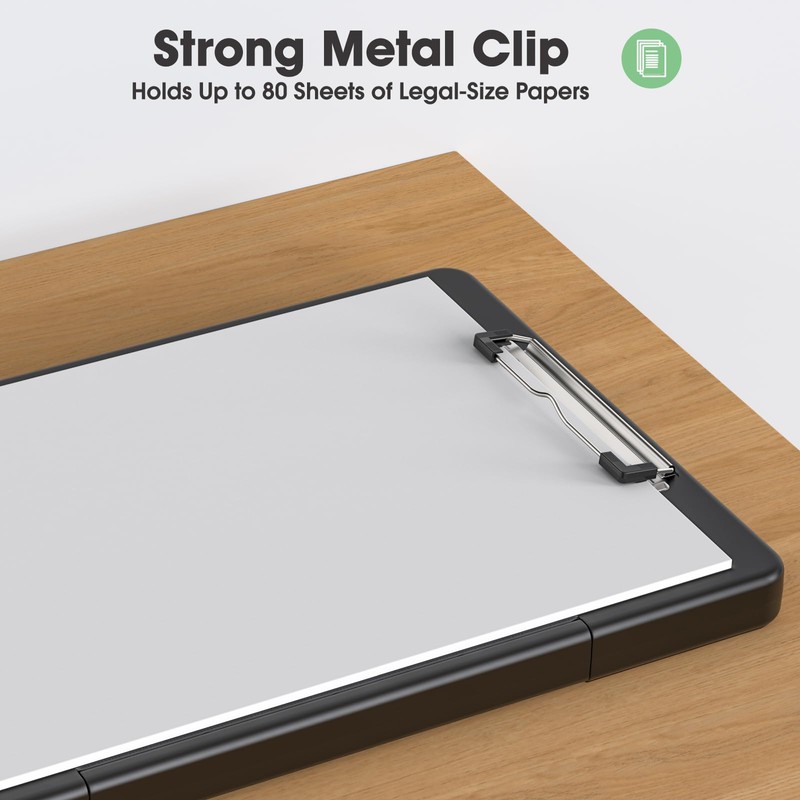 Juvealoe Legal Size Clipboard with Storage, High Capacity 8.5 x