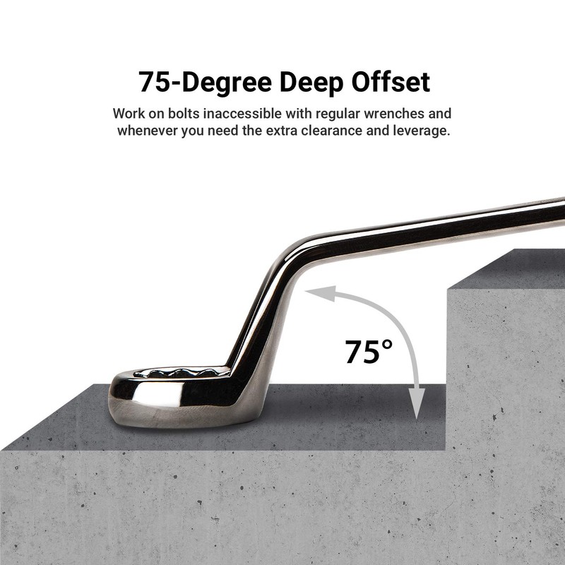 Capri Tools 1/2 x 9/16 in. 75-Degree Deep Offset Double