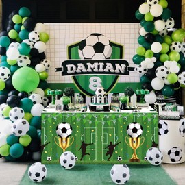 4 Pack Soccer Tablecloth Soccer Party Tablecloth Soccer Tablecloth Party Table Covers Soccer Table Cloth Sports Themed Birthday Party Decorations for Soccer Themed Party Supply 51 x 86 Inch