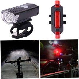MYSOLA Luces para Bicicleta,Luz Bicicleta Recargable USB,IP65 Impermeable Luces Bicicleta Delantera y Trasera de 800 Lumens 3 + 4 Modos,para Todas Las Bicicletas y Motos,Seguridad para la Noche.