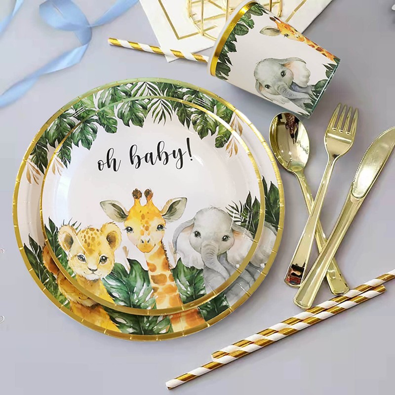Safari Baby Shower Tableware