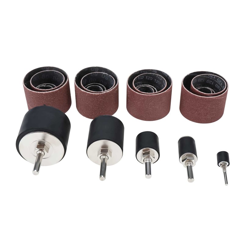 BOOMSTART 25pcs Sanding Drum for Drill, Drum Sander Kit with