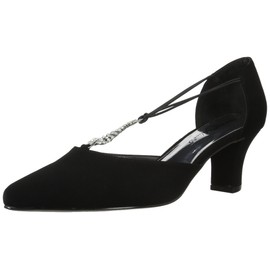 Easy Street Women's Moonlight Dress Pump,black lammy,8 W US