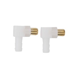 MOTOKU Pack of 2 Pcs Carburetor Fuel Fitting Elbow Carb Hose Connector for Briggs & Stratton Engine Snowblower Lawn Tractor Generator 692317 493496 494451 Yardbird Chipper