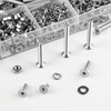 M4 Screws Set, 800 Pieces Countersunk Screws and Nuts Set,