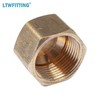 LTWFITTING 3/8-Inch Brass Compression Cap Stop Valve Cap,Brass Compression Fitting(Pack
