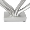 Double Heart Sculpture Resin Romantic Heart Statues Love Sculpture for