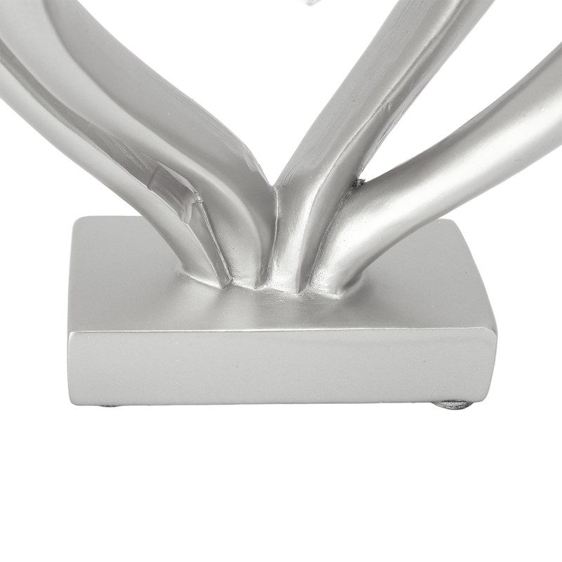 Double Heart Sculpture Resin Romantic Heart Statues Love Sculpture for