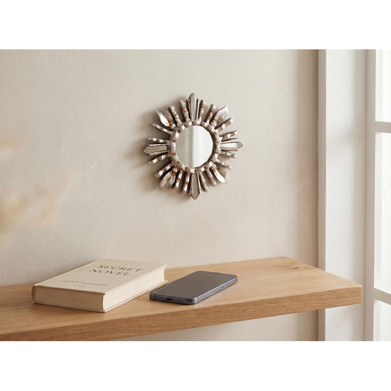 DecorContreras Artisan Small Round Wall Mirror 6in - Peruvian Accent