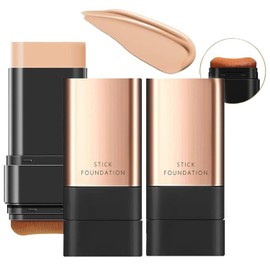 satasiam Barra De Maquillaje 2 En 1 Antiarrugas, Barra De Maquillaje Coreana Flawless Eraser: Hidratante Y Ligera, Barra De Maquillaje De Doble Cabeza