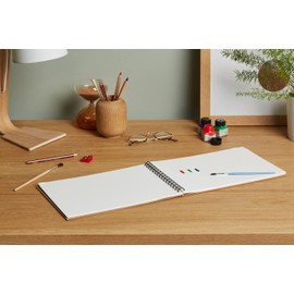 Artway Enviro - A4 Quaderno da disegno spiralato - Paesaggio - 70 facciate/35 pagine di carta riciclata da cartuccia da 170 gsm - Quaderno per schizzi 100% riciclato