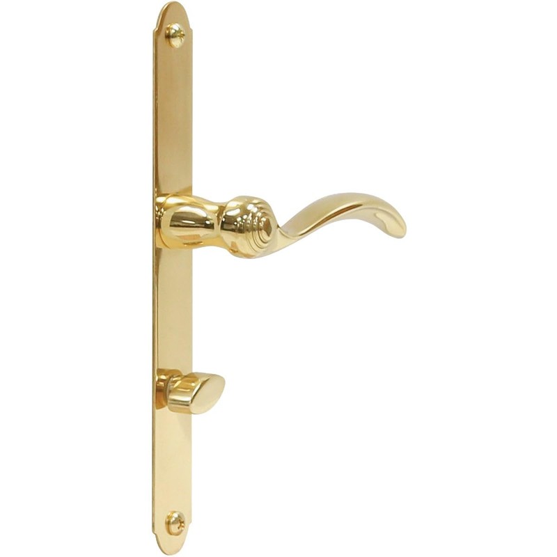 Larson Certified Storm Door Revere Mortise Brass Handle Set, Storm