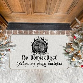 YSYTMAT No Admittance Except On Party Business Welcome Doormat with Anti-Slip Rubber Back (30 X 17 inch) Prank Gift Home Decor Area Rugs for The Entrance Way Indoor Mats