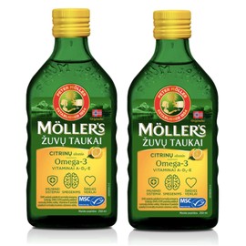 Möller's Omega-3 Cod Liver Oil Lemon Oil (250 ml) - Pack of 2