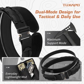 Tuxapo Tactical Heavy Duty Belts Quick Release Rigger Molle Belt Outer and Inner Belt with Anti-Slip Pad