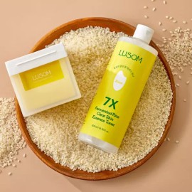 루솜 발효미 맑은결 토너 & 엠보겔 패드 3종 세트 Lusom Fermented Rice Clear Toner & Embogel Pad 3-Piece Set
